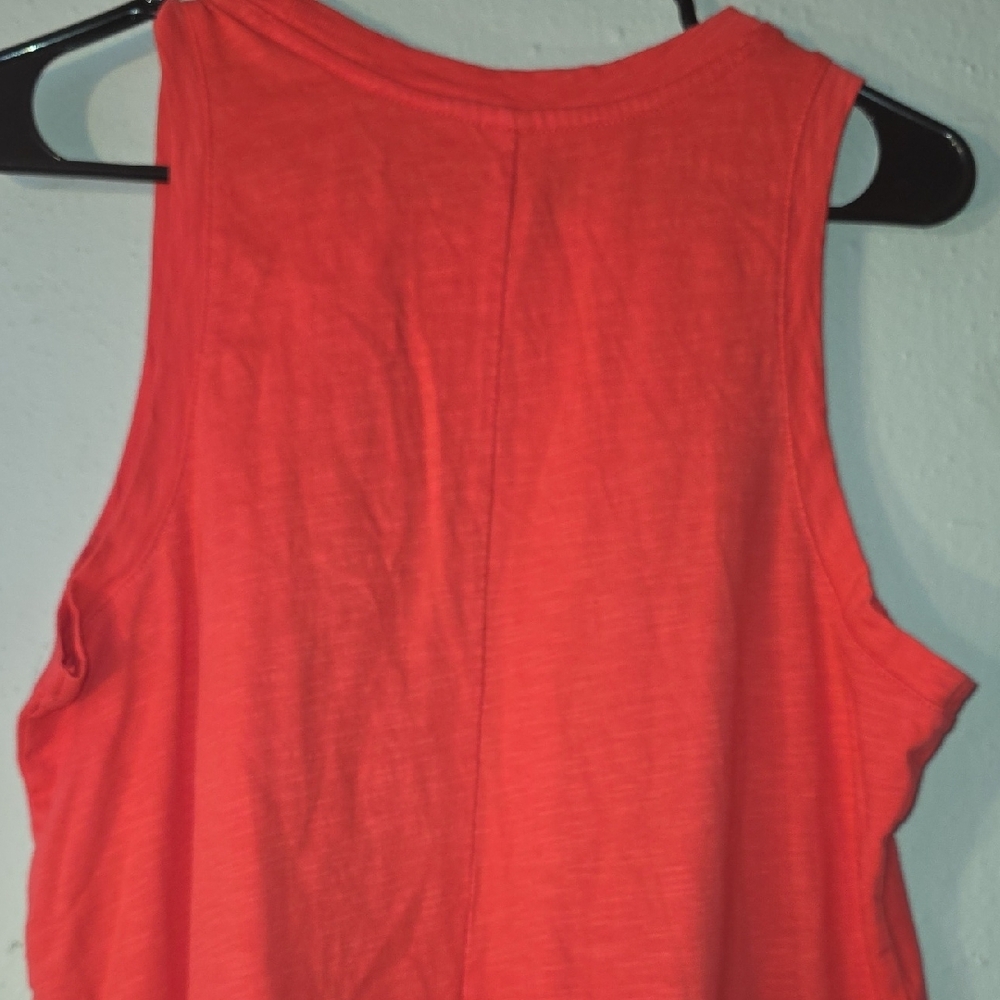 Red Sleeveless Shift Dress – Casual Everyday - Picture 7 of 7